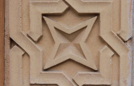 Bucharest, Romania, January 31, 2016: Pattern - stucco wall elements.のeditorial素材