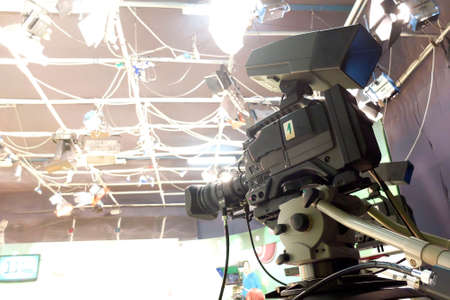 BUCHAREST, ROMANIA - January 12, 2017: TV studio for the extraction of the winning loto numbers.のeditorial素材