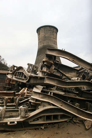 Criscior, Brad, Romania, December 12, 2009: The Criscior Central Train Workshops.のeditorial素材