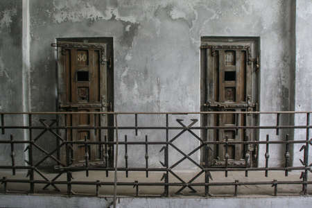 Ramnicu Sarat, Buzau County, Romania, October 2, 2009: Ramnicu Sarat prison is a former prison located at 53 Ion Mihalache Street in Ramnicu Sarat, Buzau County, Romania. From 1955 to 1963, a significant number of prominent political prisoners were held hのeditorial素材