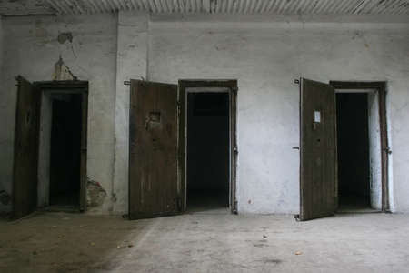 Ramnicu Sarat, Buzau County, Romania, October 2, 2009: Ramnicu Sarat prison is a former prison located at 53 Ion Mihalache Street in Ramnicu Sarat, Buzau County, Romania. From 1955 to 1963, a significant number of prominent political prisoners were held hのeditorial素材