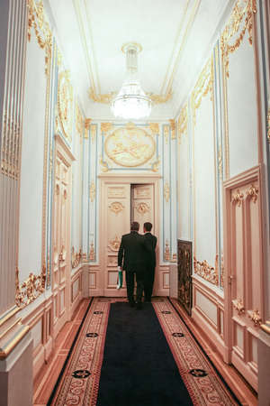 Bucharest, Romania, October 3, 2009: The Interior of politician Gigi Becali's mansion in the center of Bucharest.のeditorial素材