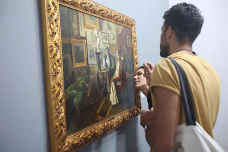 BUCHAREST, ROMANIA  - May 18, 2017: The opening ceremony of the 4th edition of Art Safari, the annual exhibition focusing on the development of contemporary art.のeditorial素材