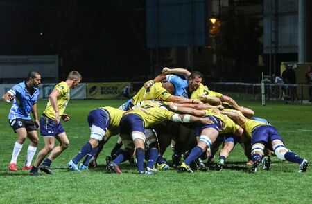 TIMISOARA, ROMANIA - September 9, 2017: Rugby competition in Timisoara, Romania.のeditorial素材