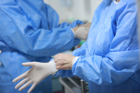 BUCHAREST, ROMANIA - Dec. 27, 2020: Nurses are preparing to administer a dose of the Pfizer-BioNTech COVID-19 vaccine during the first day of European Vaccination Campaign.のeditorial素材