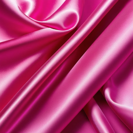 Smooth elegant pink silk or satin texture can be used as backgroundの素材