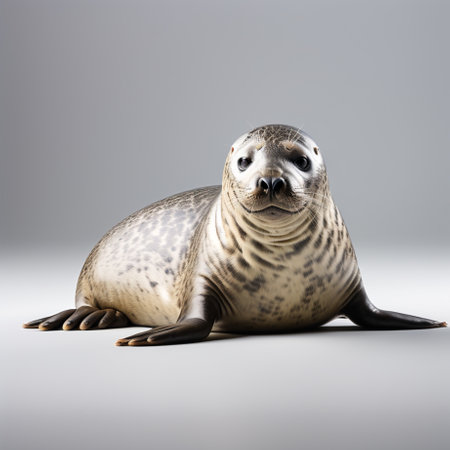 seal isolated on a white background. 3d render illustration.の素材