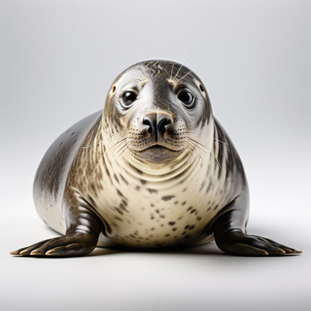 seal isolated on a white background. 3d render illustration.の素材