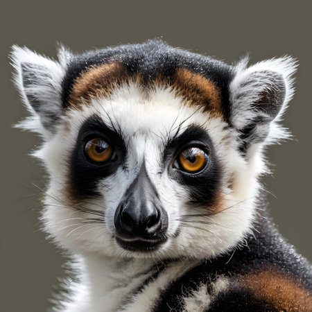 Ring-tailed lemur, Lemur cattaの素材