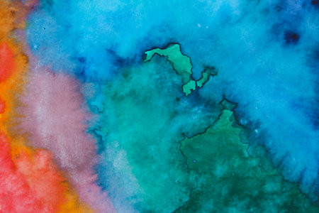 Abstract watercolor background. Hand-painted illustration for your design.の写真素材