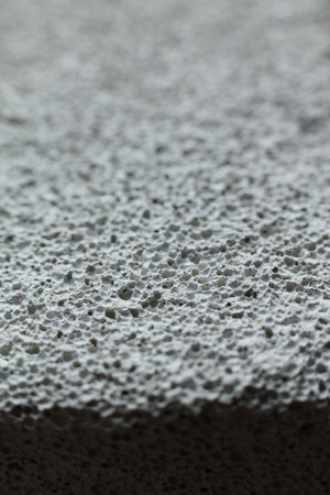 Close up detail of pumice stone texture background. Macro shot of pumice stoneの写真素材