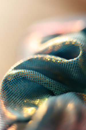 abstract background with colored lines and bokeh. Texture, patternの写真素材