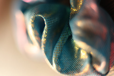 abstract background with colored lines and bokeh. Texture, patternの写真素材