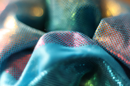 abstract background with colored lines and bokeh. Texture, patternの写真素材