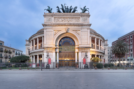 The Politeama Theatre is a theatre in Palermo. Located in the central Piazza Ruggero Settimo and represents the second most important theatre of the city after the Teatro Massimo. It houses the Orchestra Sinfonica Sicilianaのeditorial素材