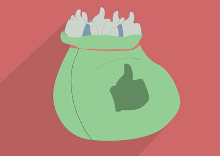 Christmas Gift bunch of likeのイラスト素材