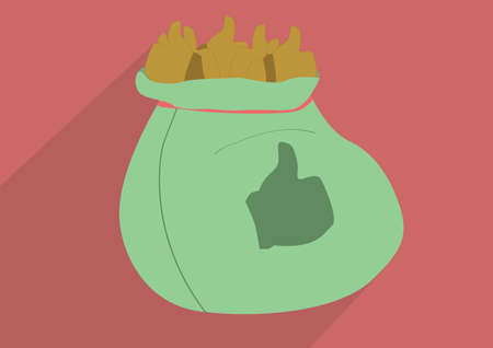 Christmas Gift bunch of likeのイラスト素材