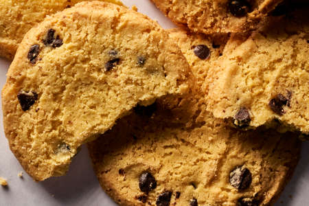 homemade cookies with chocolate chips