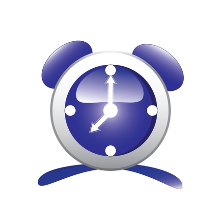 Blue clock