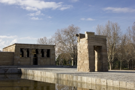 Debod temple, Madrid, Spainの写真素材