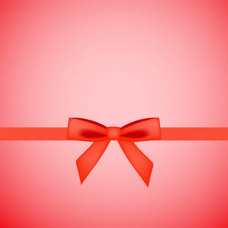 Bow on pink backgroundのイラスト素材