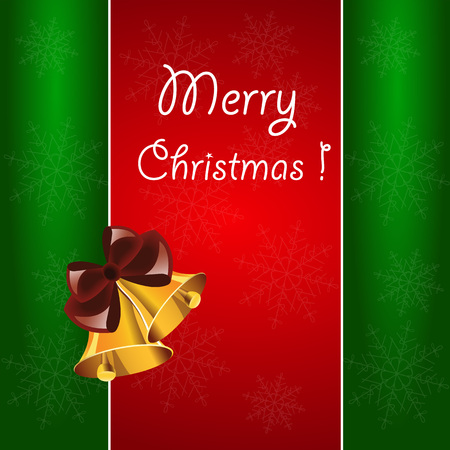 Christmas background with the Christmas bellsのイラスト素材
