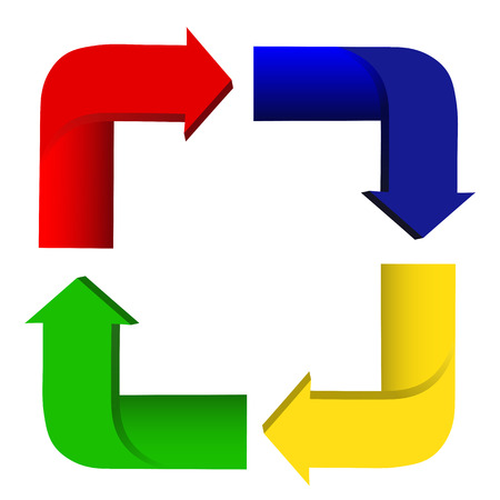 Recycle Arrows signのイラスト素材