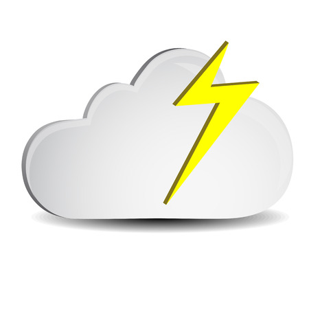 Cloud and Lightingのイラスト素材