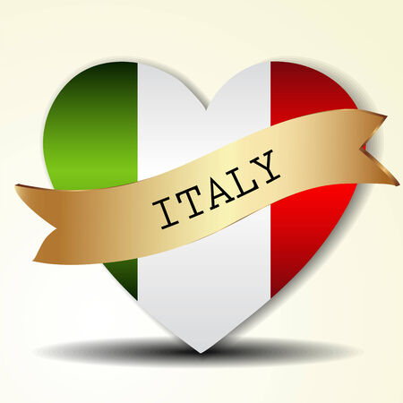 Italian Flagのイラスト素材