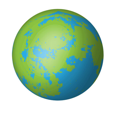Natural earth globeのイラスト素材