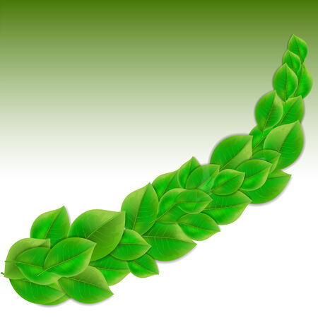 Green leaves 2のイラスト素材