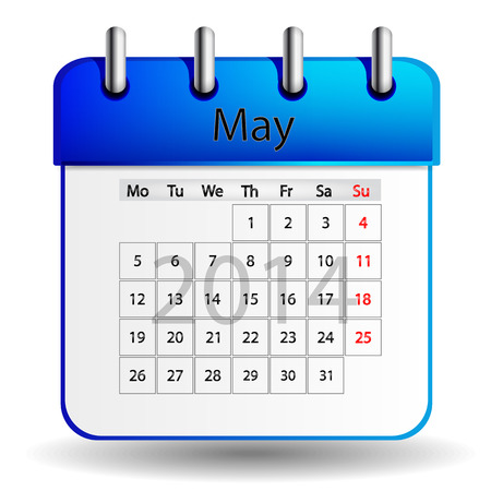 May calendarのイラスト素材