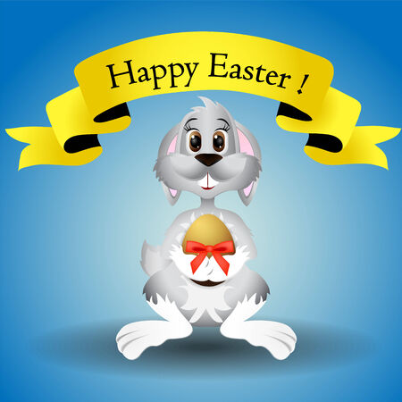 Happy easter cardのイラスト素材
