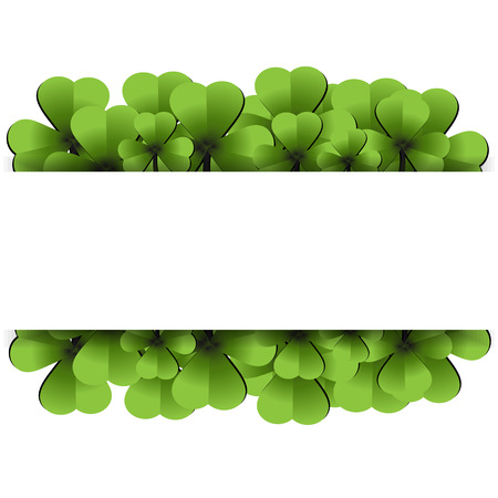 Clover leafs bannerのイラスト素材