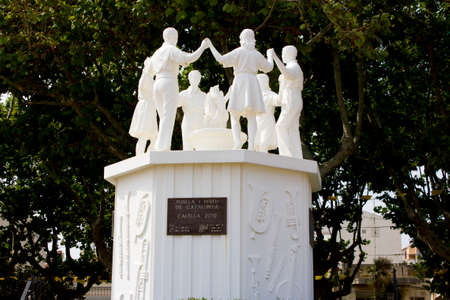 Sardana Monument  Calella の写真素材