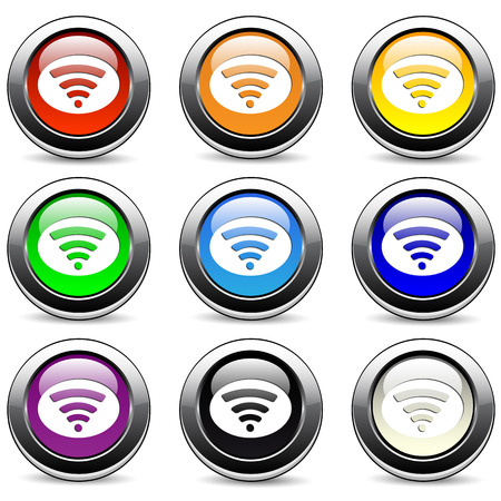 Wifi iconsのイラスト素材
