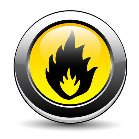 Flammable signのイラスト素材