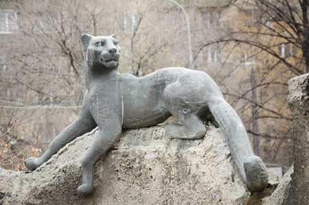 A cat statueの写真素材