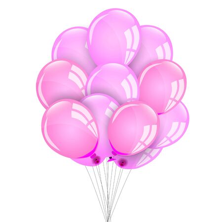 Pink balloonsのイラスト素材