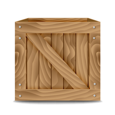 Wooden boxのイラスト素材