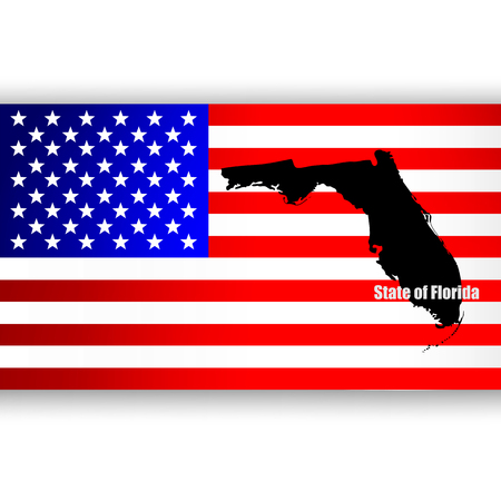 U S  state of Floridaのイラスト素材