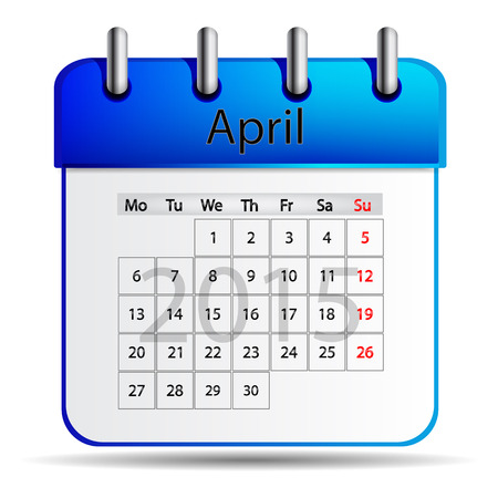 April calendarのイラスト素材