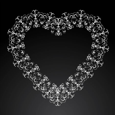 Vintage heartのイラスト素材