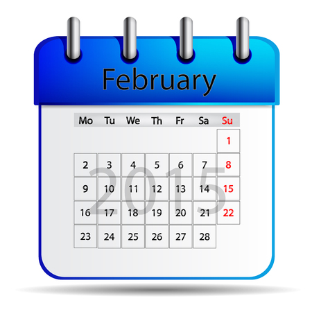 February Calendarのイラスト素材