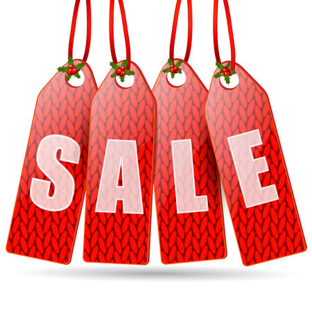 Red price tagsのイラスト素材