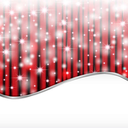Starry lights on red background with space for textのイラスト素材