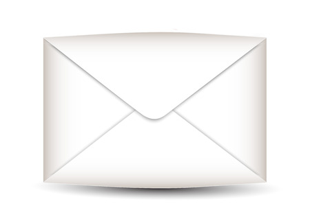 White envelope on a white backgroundのイラスト素材