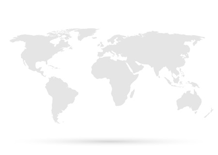 Gray World Mapのイラスト素材