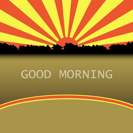 City Sunriseのイラスト素材