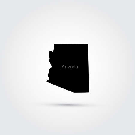 Map of the U.S. state of Arizonaのイラスト素材